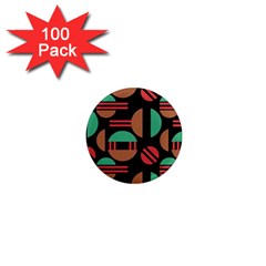 Abstract Geometric Pattern 1  Mini Magnets (100 Pack) 