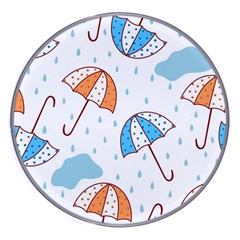 Rain Umbrella Pattern Water Wireless Fast Charger(white)