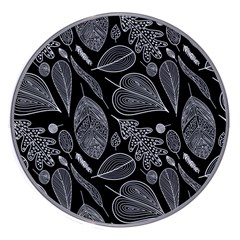 Leaves Flora Black White Nature Wireless Fast Charger(white) by Maspions