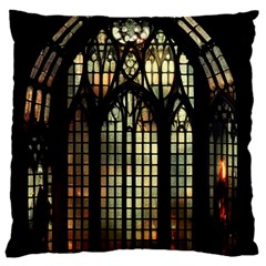 Stained Glass Window Gothic 16  Baby Flannel Cushion Case (two Sides) by Maspions