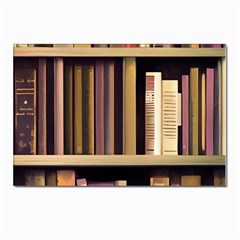 Books Bookshelves Office Fantasy Background Artwork Book Cover Apothecary Book Nook Literature Libra Postcard 4 x 6  (pkg Of 10) by Posterlux