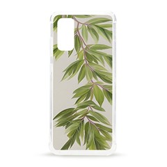 Watercolor Leaves Branch Nature Plant Growing Still Life Botanical Study Samsung Galaxy S20 6 2 Inch Tpu Uv Case