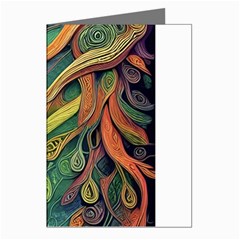 Outdoors Night Setting Scene Forest Woods Light Moonlight Nature Wilderness Leaves Branches Abstract Greeting Cards (pkg Of 8) by Posterlux