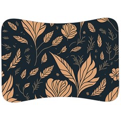 Background Pattern Leaves Texture Velour Seat Head Rest Cushion