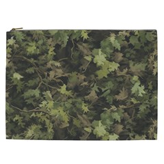 Green Camouflage Military Army Pattern Cosmetic Bag (xxl)