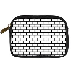 Bricks Wall Pattern Seamless Digital Camera Leather Case