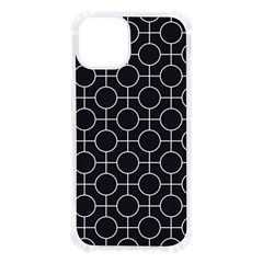 Geometric Pattern Design White Iphone 13 Tpu Uv Print Case by Maspions