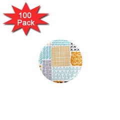 Premium Quality Elegant Orange 1  Mini Magnets (100 Pack) 