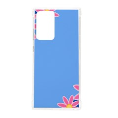 Flowers Space Frame Ornament Samsung Galaxy Note 20 Ultra Tpu Uv Case
