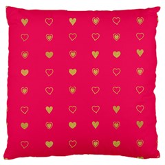 Illustrations Heart Pattern Design Large Cushion Case (two Sides)