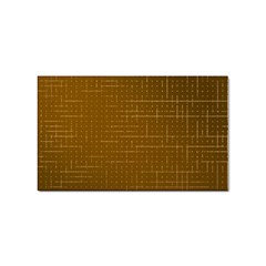 Anstract Gold Golden Grid Background Pattern Wallpaper Sticker Rectangular (10 Pack) by Maspions