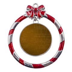 Anstract Gold Golden Grid Background Pattern Wallpaper Metal Red Ribbon Round Ornament