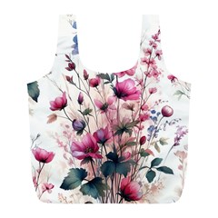 Flora Floral Flower Petal Full Print Recycle Bag (l)