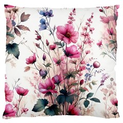 Flora Floral Flower Petal 16  Baby Flannel Cushion Case (two Sides)