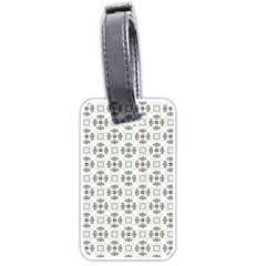 Background Pattern Retro Vintage Luggage Tag (one Side)