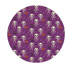 Skull Halloween Pattern Mini Round Pill Box (pack Of 3) by Maspions