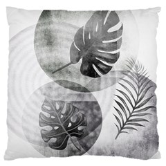 Vintage Retro Boho Background Leaves Botanical 16  Baby Flannel Cushion Case (two Sides) by Maspions