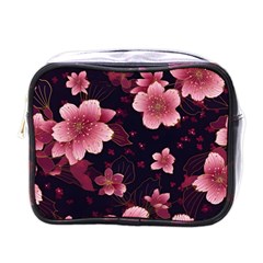 Flower Sakura Bloom Mini Toiletries Bag (one Side)