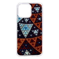 Fractal Triangle Geometric Abstract Pattern Iphone 14 Pro Max Tpu Uv Print Case by Cemarart