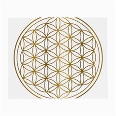 Gold Flower Of Life Sacred Geometry Small Glasses Cloth (2 Sides)