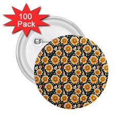 Flower 120424 2 25  Buttons (100 Pack)  by zappwaits