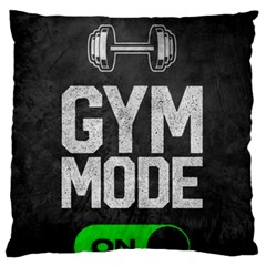 Gym Mode Large Premium Plush Fleece Cushion Case (one Side) by Store67
