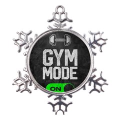 Gym Mode Metal Large Snowflake Ornament by Store67