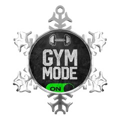 Gym Mode Metal Small Snowflake Ornament by Store67