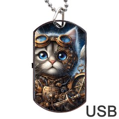 Maine Coon Explorer Dog Tag Usb Flash (two Sides)