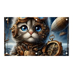 Maine Coon Explorer Banner And Sign 5  X 3  by CKArtCreations