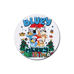 Bluey Birthday Rubber Coaster (round) by avitendut