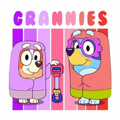 Grannies Bluey Wooden Puzzle Square by avitendut