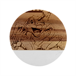 blink 182 Marble Wood Coaster (Round) Front