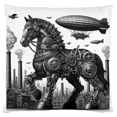 Steampunk Horse  16  Baby Flannel Cushion Case (two Sides) by CKArtCreations