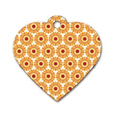 Pattern Shape Design Art Drawing Dog Tag Heart (two Sides)