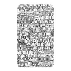 Kiss Me Before World War 3 Typographic Motif Pattern Memory Card Reader (rectangular) by dflcprintsclothing