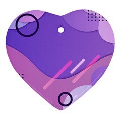Colorful Labstract Wallpaper Theme Ornament (heart)