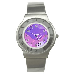 Colorful Labstract Wallpaper Theme Stainless Steel Watch by Apen