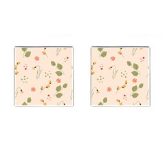 Spring Art Floral Pattern Design Cufflinks (square) by Maspions