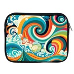 Waves Ocean Sea Abstract Whimsical Apple iPad 2/3/4 Zipper Cases Front