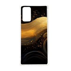 Abstract Gold Wave Background Samsung Galaxy Note 20 Tpu Uv Case by Maspions