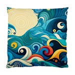 Waves Wave Ocean Sea Abstract Whimsical Standard Cushion Case (Two Sides)