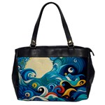 Waves Wave Ocean Sea Abstract Whimsical Oversize Office Handbag