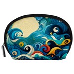 Waves Wave Ocean Sea Abstract Whimsical Accessory Pouch (Large)
