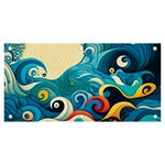 Waves Wave Ocean Sea Abstract Whimsical Banner and Sign 6  x 3 