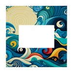 Waves Wave Ocean Sea Abstract Whimsical White Box Photo Frame 4  x 6 