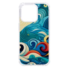 Waves Wave Ocean Sea Abstract Whimsical Iphone 14 Pro Tpu Uv Print Case by Maspions