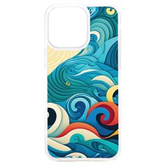 Waves Wave Ocean Sea Abstract Whimsical Iphone 15 Plus Tpu Uv Print Case