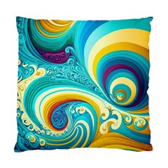 Abstract Waves Ocean Sea Whimsical Standard Cushion Case (two Sides) by Maspions