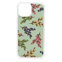 Berries Flowers Pattern Print Iphone 13 Mini Tpu Uv Print Case